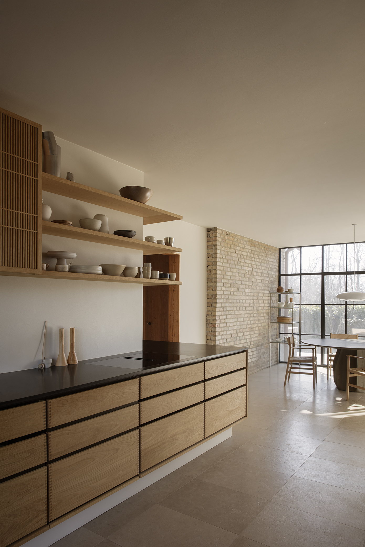 Yasmin Edgecombe – Koshi-do Minimal bespoke kitchen – Oak - Photo Heidi Lerkenfeldt - 8