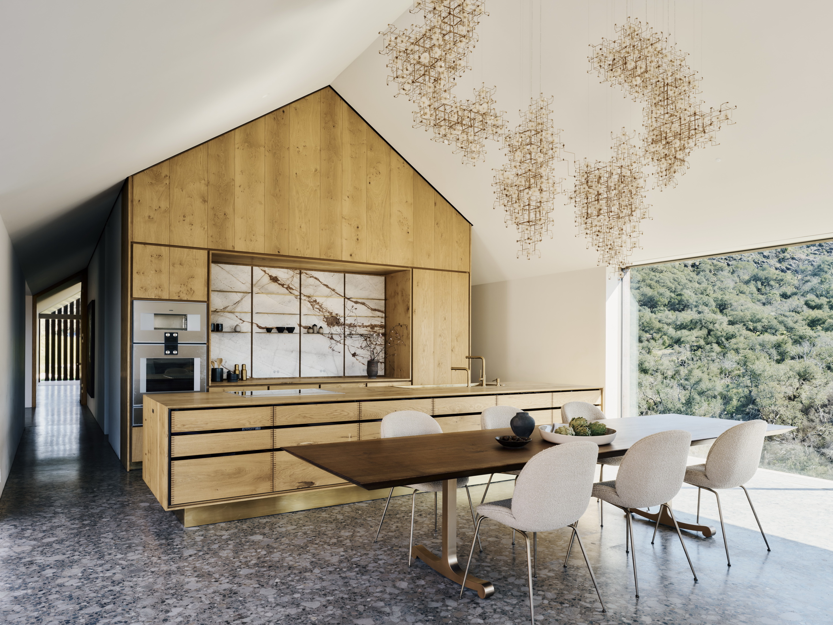 Amnesia house bespoke oak kitchen